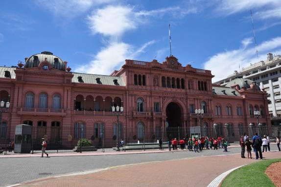 A Casa Rosada, sede do governo em Buenos Aires, capital da Argentina